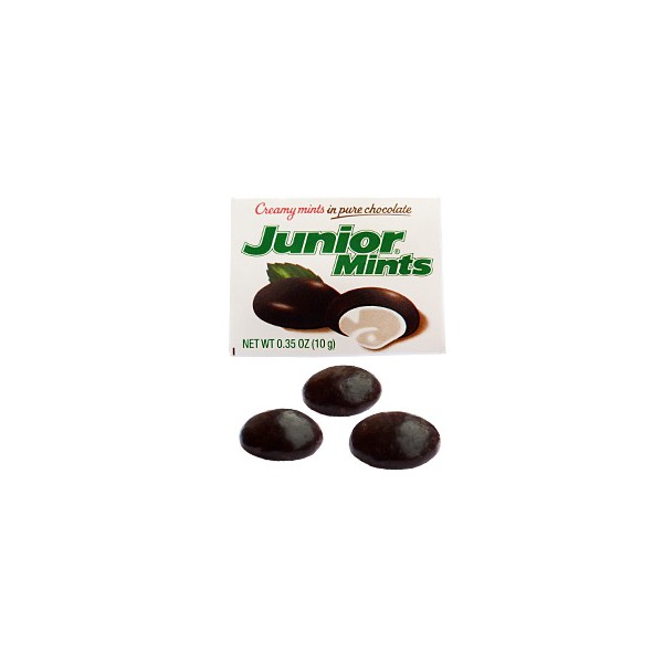 Boks med Junior Mints sjokolade