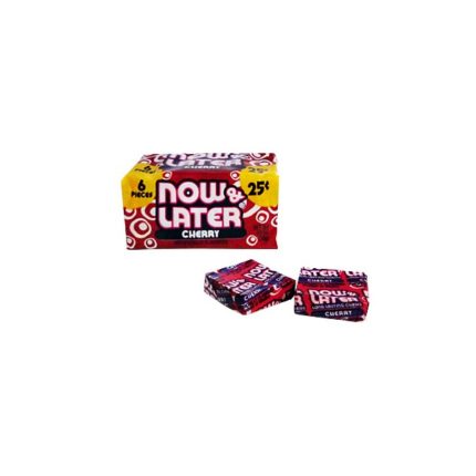 Now and Later-kirsebær-6 biter