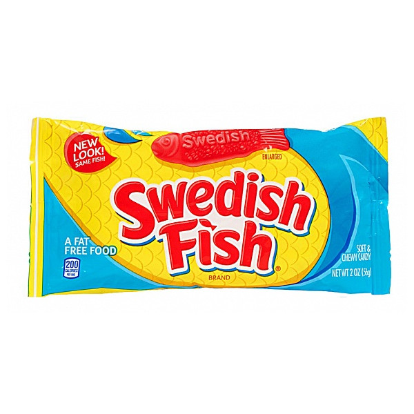 Swedish Fish-56 gram-best før 24.02.20