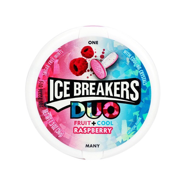 Ice Breakers Duo-bringebær