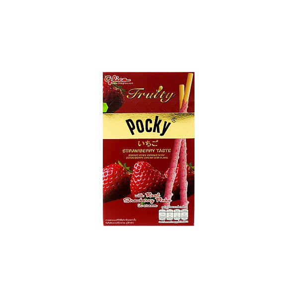 Flake Pocky-bringebær-35 gram