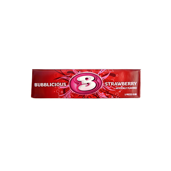 Bubblicious-jordbær-18 enheter