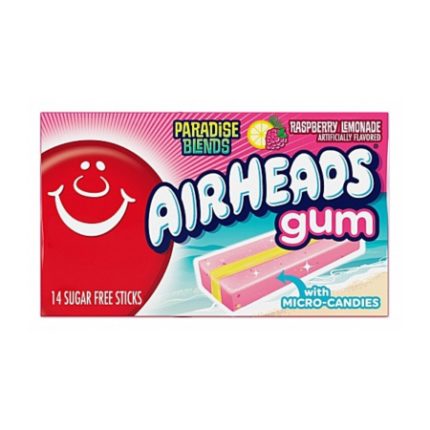 Airheads Raspberry Lemonade Gum-14 biter